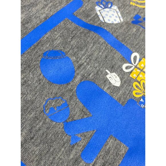 Travis Mathew Happy Hanukkah Short Sleeve T Shirt Men's Large Gray - Picture 6 of 7